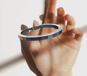 Stainless Steel Kara Bracelet Premium Quality for Unisex Silver