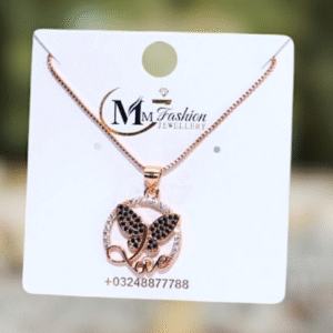 Gold Plated Funky Stainless Steel Pendant with Crystal Golden