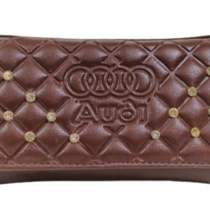 PU Leather Clutch with Front Embossed and Stones Work for Women 19 x 15 x 6 cm