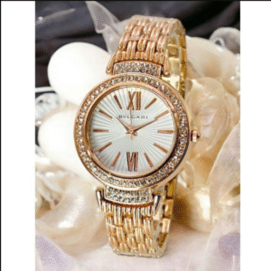 Women's Stainless Steel Chain Strap Analogue Watch Rose Gold 35mm