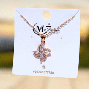 Gold Plated Funky Crystal Stainless Steel Pendant Golden