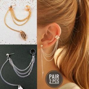 Alloy Earrings for Women with Western and Korean Style Design Silver Golden