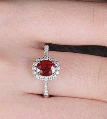 Silver Rhodium Plated Oval Ring for Women with Adjustable Size Silver