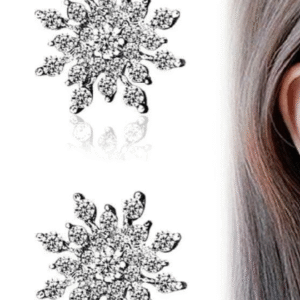 Silver Plated Fancy Zircon Stud for Women Golden Silver