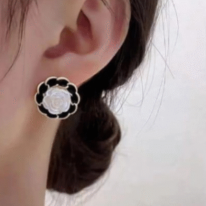 Resin Polish Aluminium Tops for Women with White Artificial Stones White