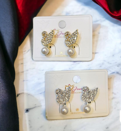 Adjustable Alloy Studs Pair for Women Golden