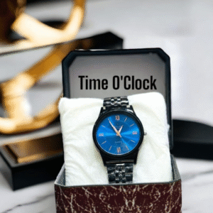 Men's Stainless Steel Round Decent Watch Black