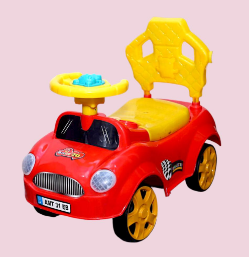Plastic Car Toy for Boys with Smooth Wheels and Durable Build Red