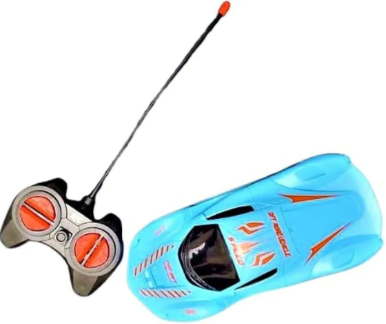 Plastic RC Car Toy for Boys with Electric Drive Set Blue