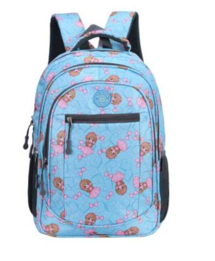 Printed Nylon Backpack for Kids with Spacious Design Standard Size