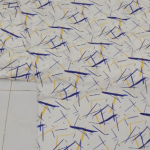 Linen Digital Printed Shirt for Women White 1 Pc