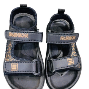 100% Pure Rubber Casual Sandals for Men with Durable Rubber Sole Black