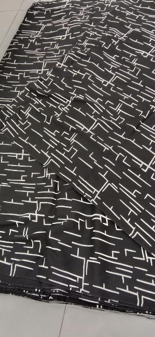 Linen Digital Printed Shirt for Women Black 1 Pc