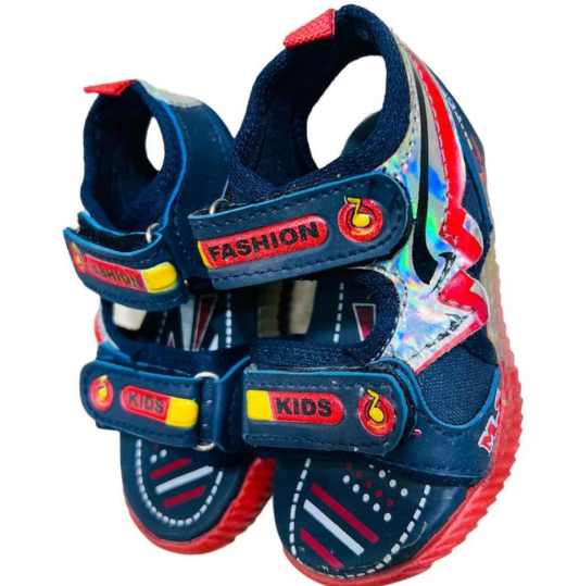 Rubber Casual Sandals for Kids with Durable Sole for Ages 3–10 Multicolor