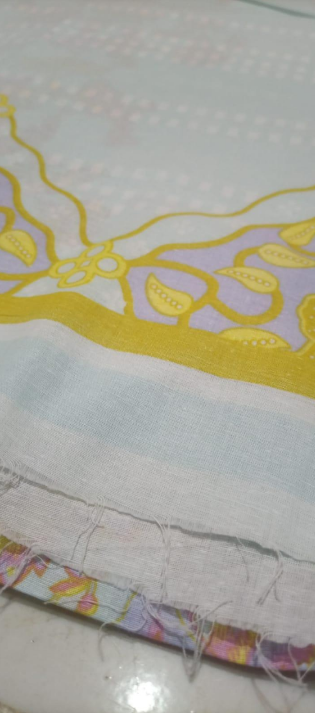 Cotton Printed Shirt for Women Off White 1 Pc