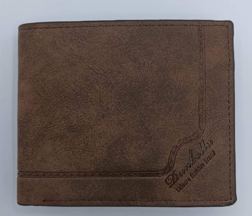 Leather Wallet for Men with Six Card Pockets, Two Side Pockets, and Note Pocket Assorted