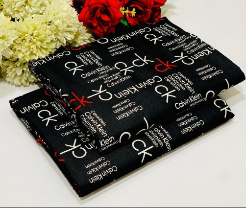 Cotton Printed Shirt with Printed Trouser 2 Pcs Black