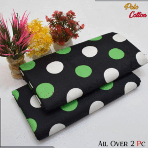 Cotton Printed Shirt with Printed Trouser 2 Pcs Black