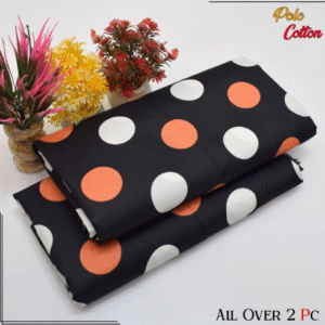 Cotton Printed Shirt with Printed Trouser 2 Pcs Black